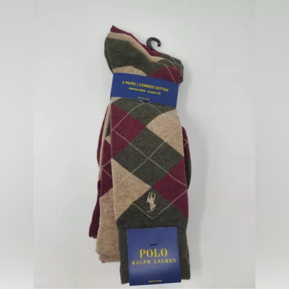 Polo Ralph Lauren Combed cotton argyle dress Socks
3-pack - Picture 2 of 8
